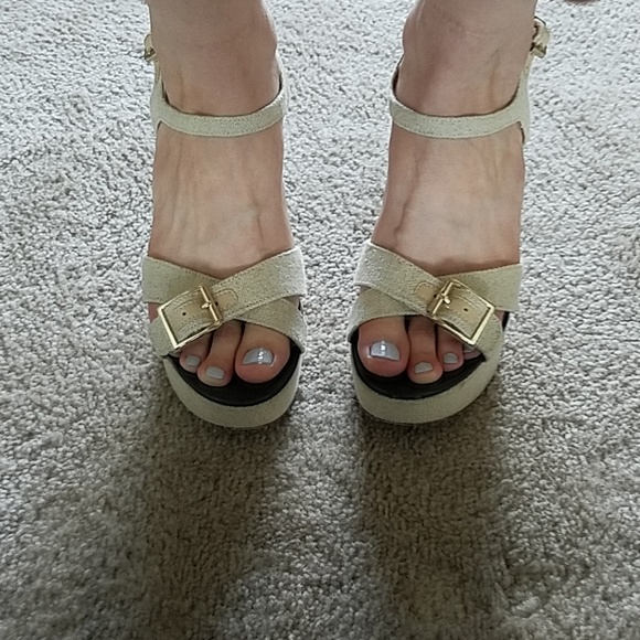 Ann Taylor Shoes - Canvas Ann Taylor wedges